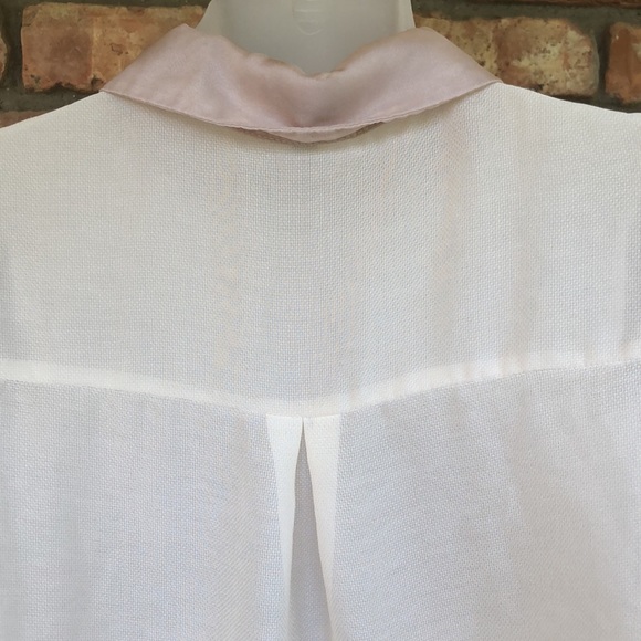 Charlotte Russe large sheer sleeveless button down - Picture 5 of 8